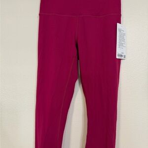 Lululemon Wunder Train HR Tight 28” Pink Size 8 NWT